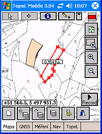 measured field